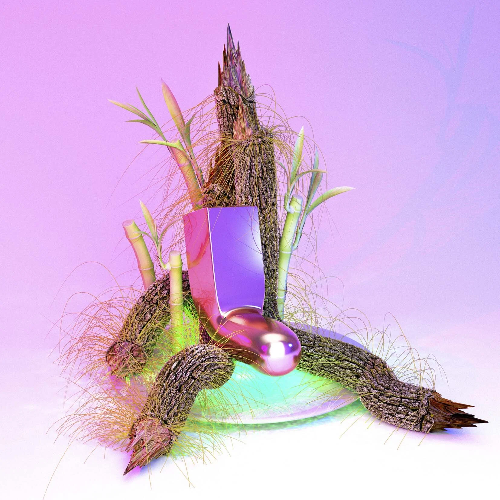 Virtual Ikebana #01  - Phallic Laugier; 2017 