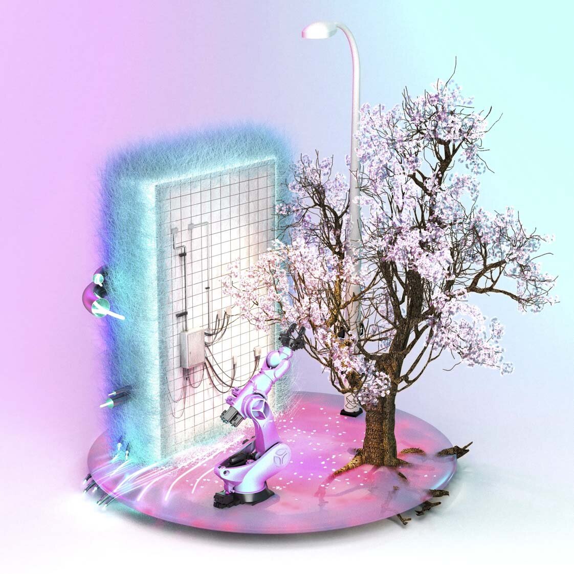 Virtual Ikebana #02  - Ikebana; 2017 