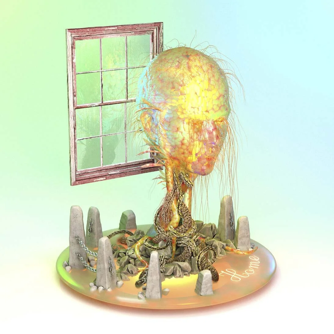 Virtual Ikebana #04  - ビジター [visitor]; 2017 