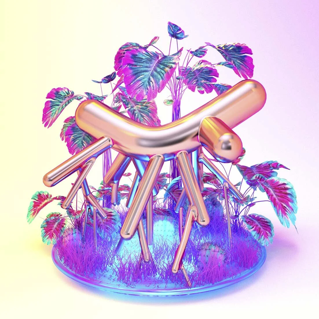 Virtual Ikebana #06  - Miami Rhizome Dildo Deluxe; 2017 