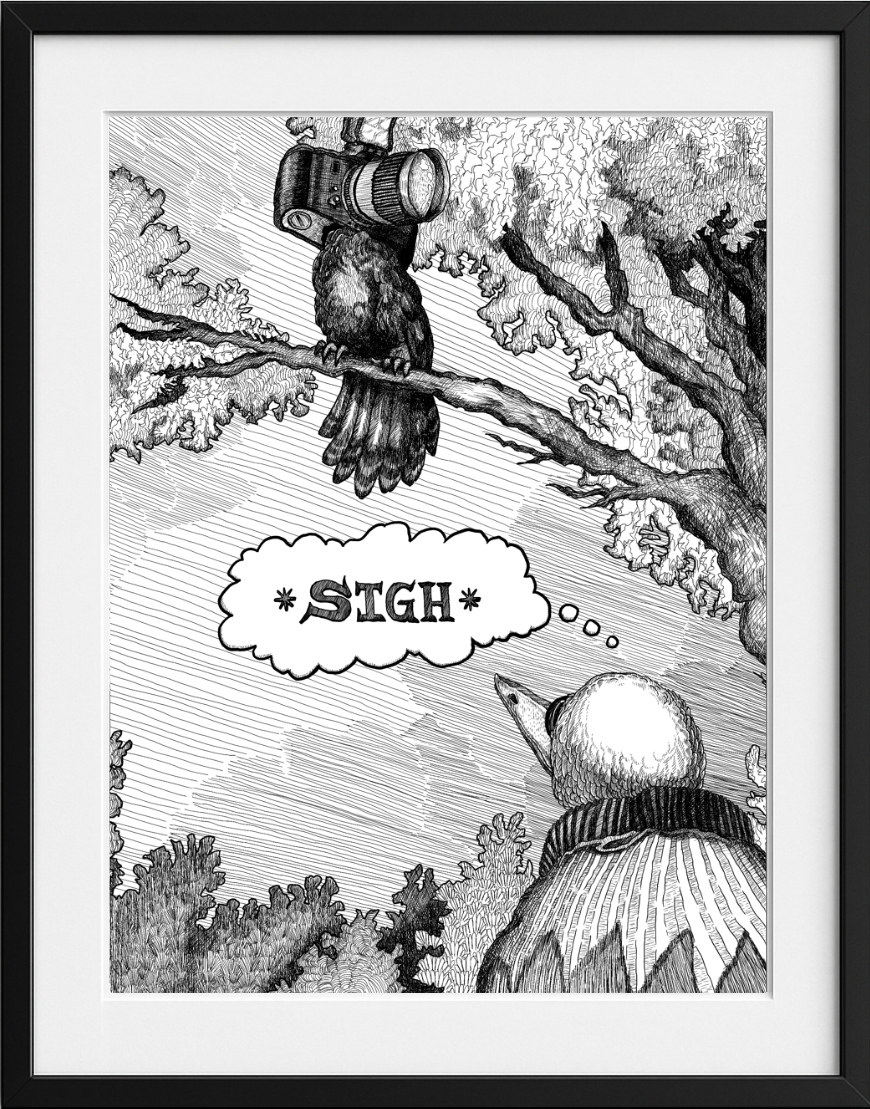 Print after framing (product not sold with frame)