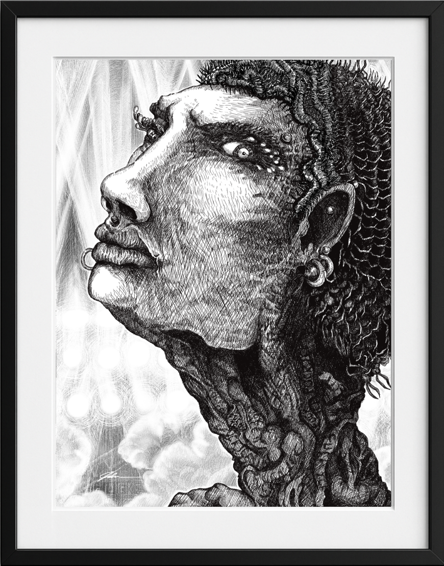 Print after framing (product not sold with frame)