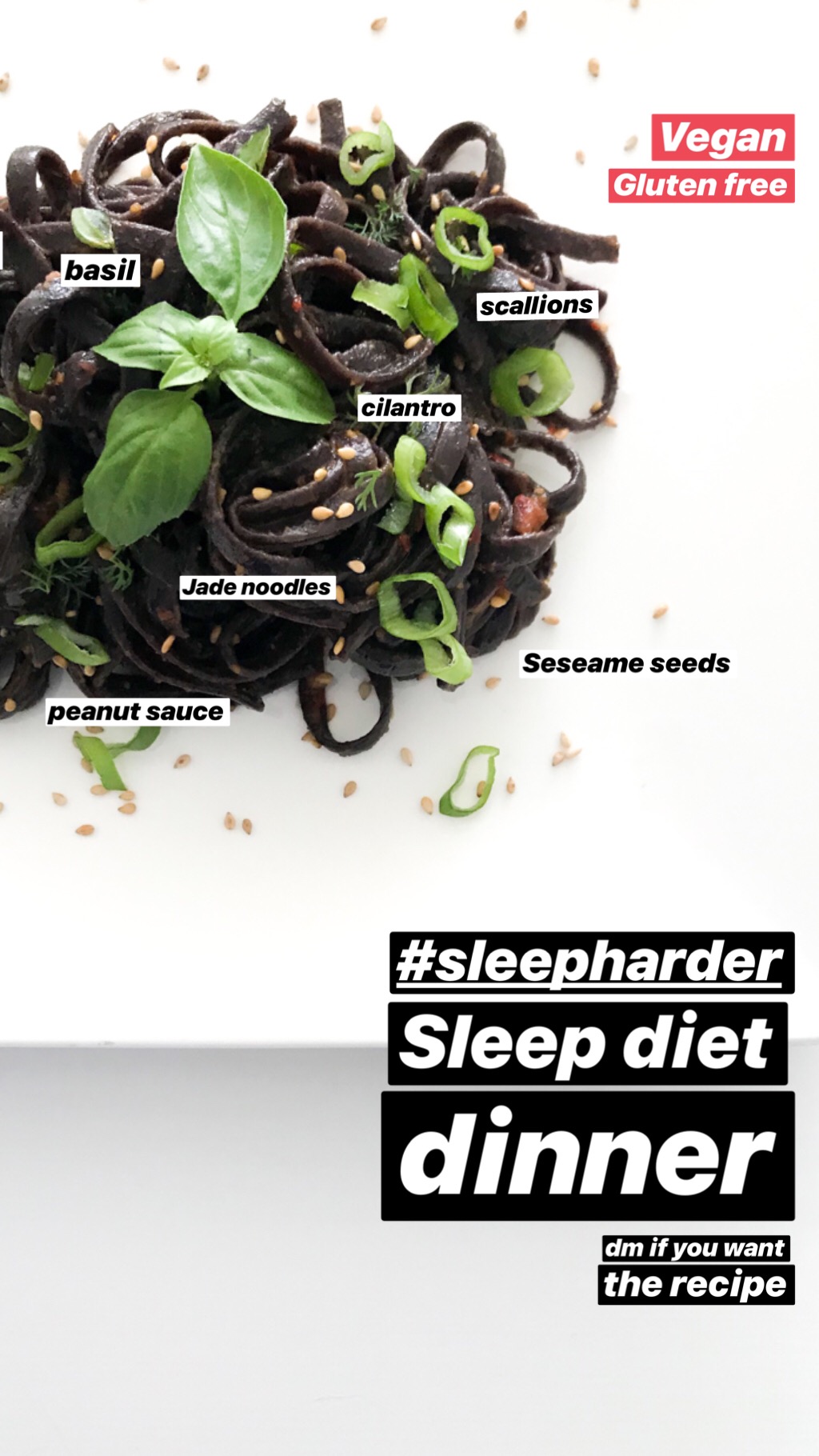  Sleep Diet Challenge: Optimal nutrition for optimal sleep, @reclinernyc  Jade noodles with spicy peanut sauce 