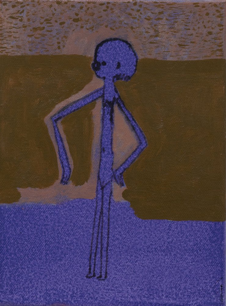 Purple figure( Island), 2024-2025
