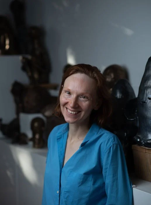 portrait of artist Aleksandra Zawada in her studio by Lorenzo Dalberto