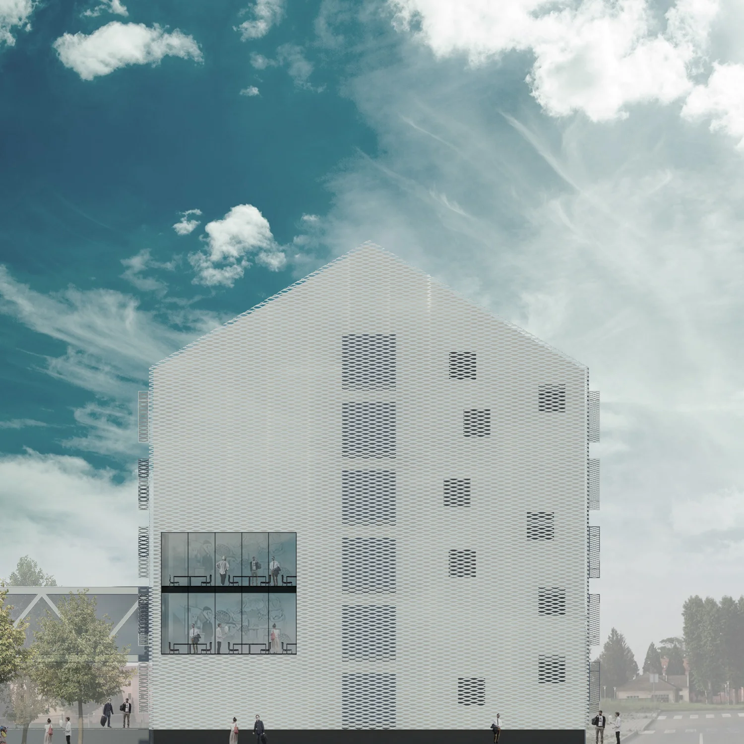 Studentski paviljon Osijek..Student Pavilion Osijek