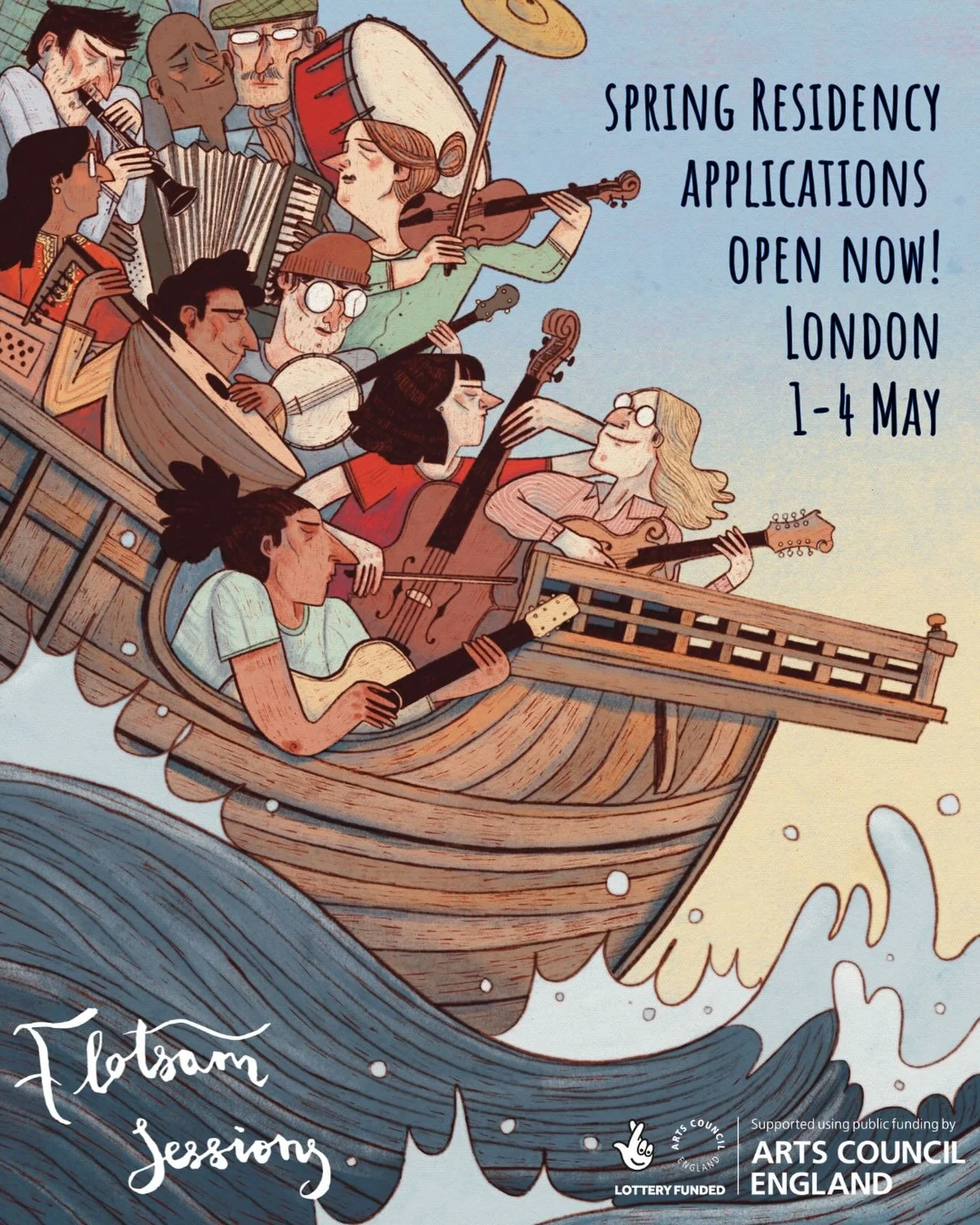 📣 APPLICATIONS OPEN! 🫶🏽 FLOTSAM SPRING RESIDENCY - LINK IN BIO 🔗

Do you want to join 40 musicians &mdash; Londoners from accross the globe &mdash; in a 4-day residency at @cody_dockers learning and sharing music, and play a final show together a