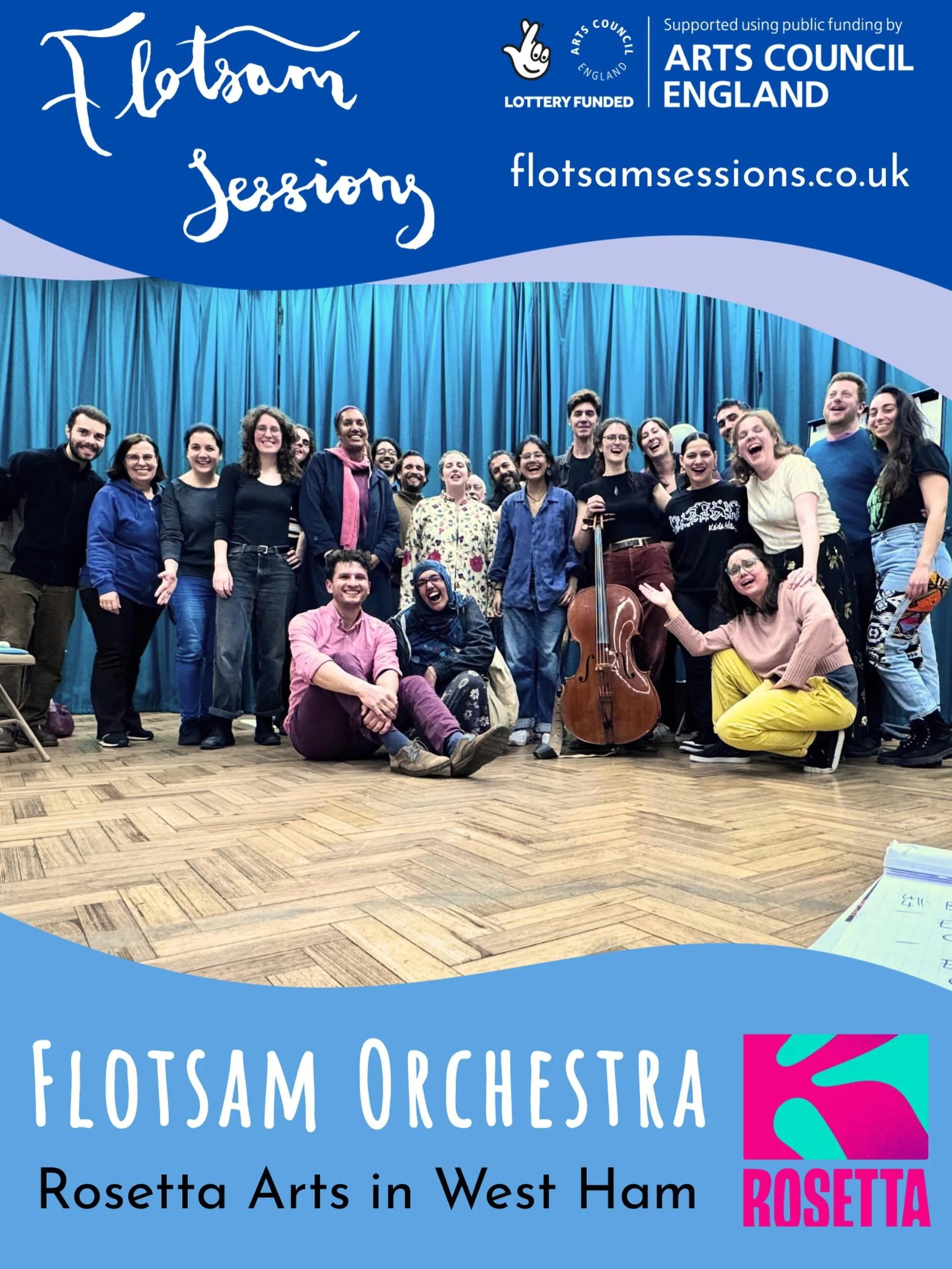 Something new ☀️ and you can be part of it!

We&rsquo;re excited to call Rosetta Arts our new home, where the Flotsam Orchestra will be creating some incredible music together.

To celebrate the start of this new journey, Flotsam Orchestra will be pe