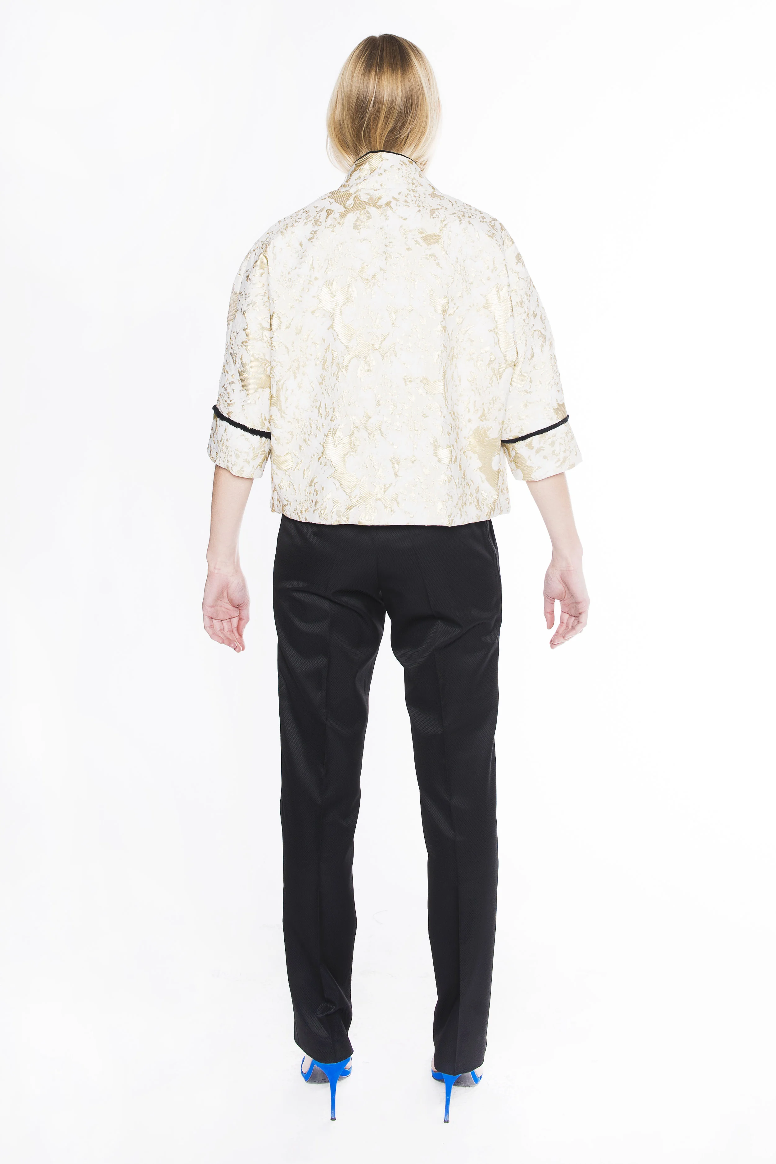 pantalon smoking femme dos
