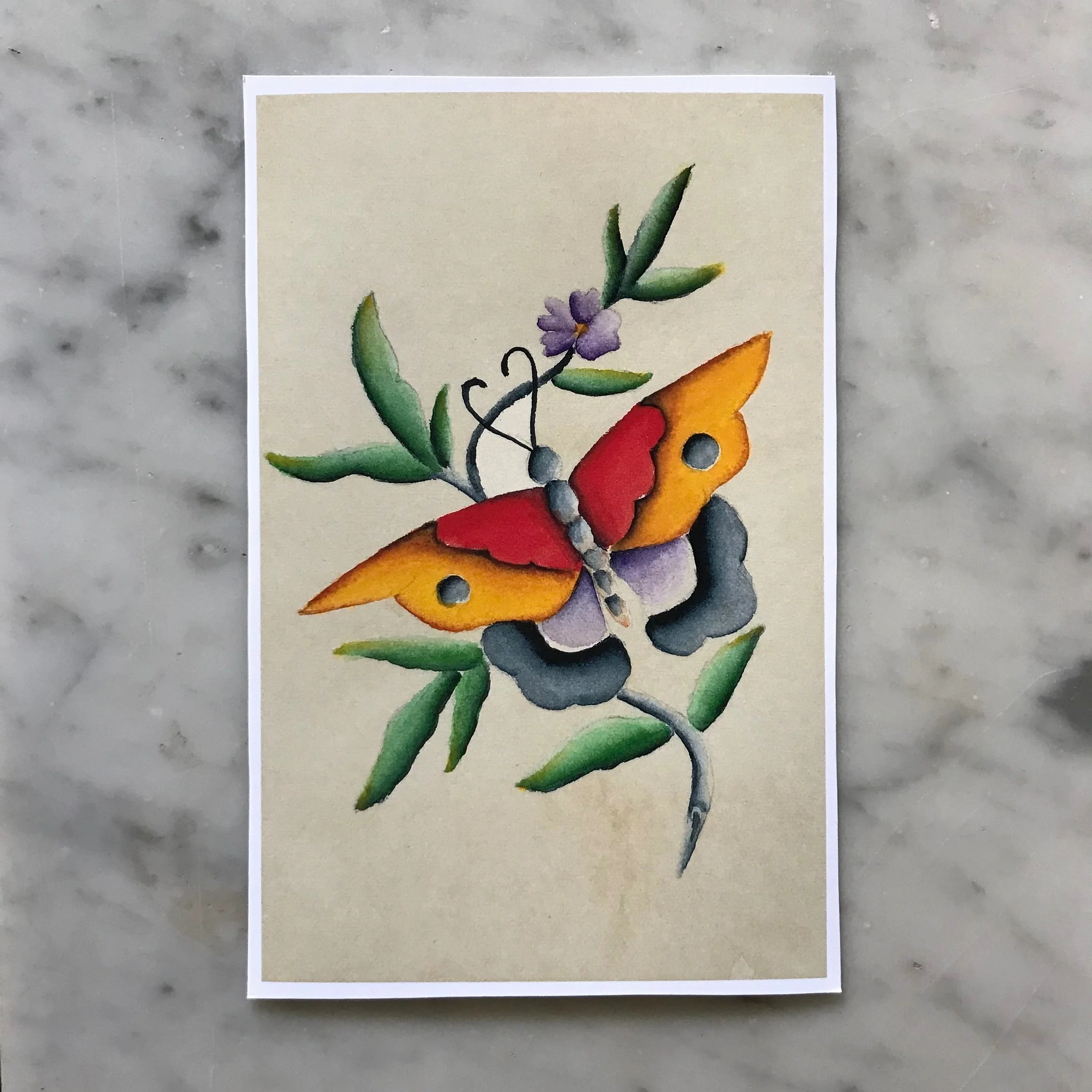 Butterfly Watercolor Original (5.25" x 8")