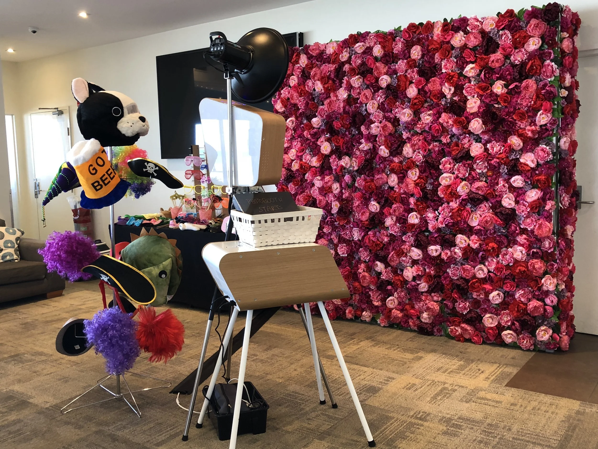 Retro + Enchanted Floral Wall