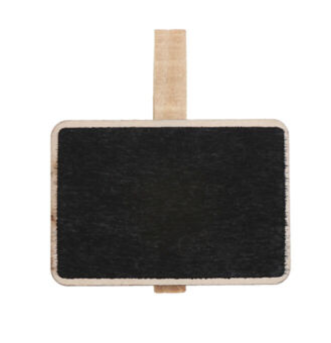 Rectangle chalkboard (peg) $1