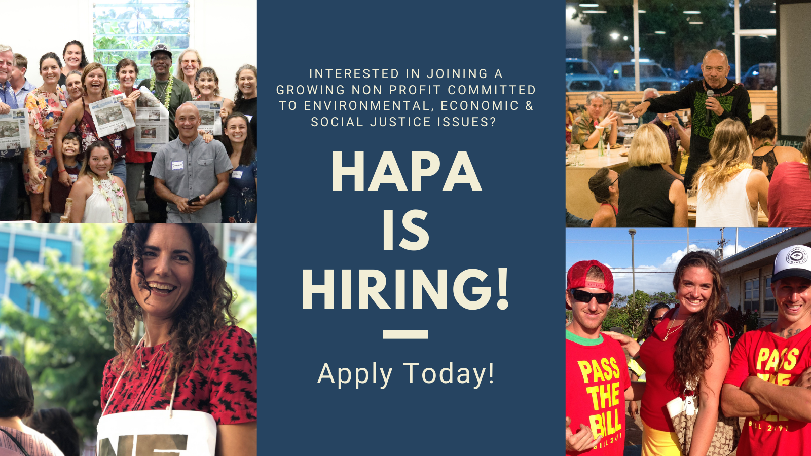 HAPA is Hiring a Part-Time Development Manager!