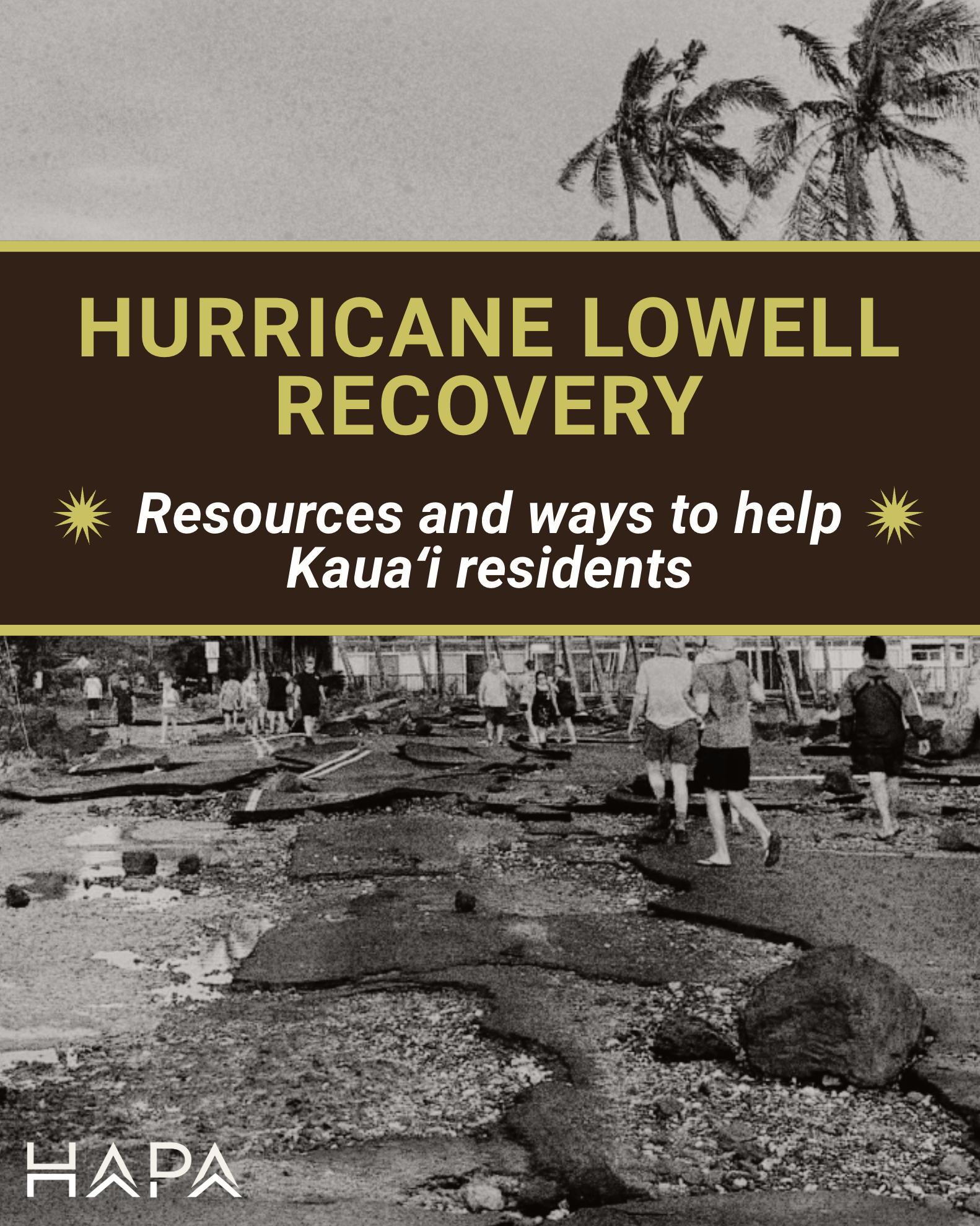 Post Hurricane Lowell: Resources and Help Kauaʻi Recover