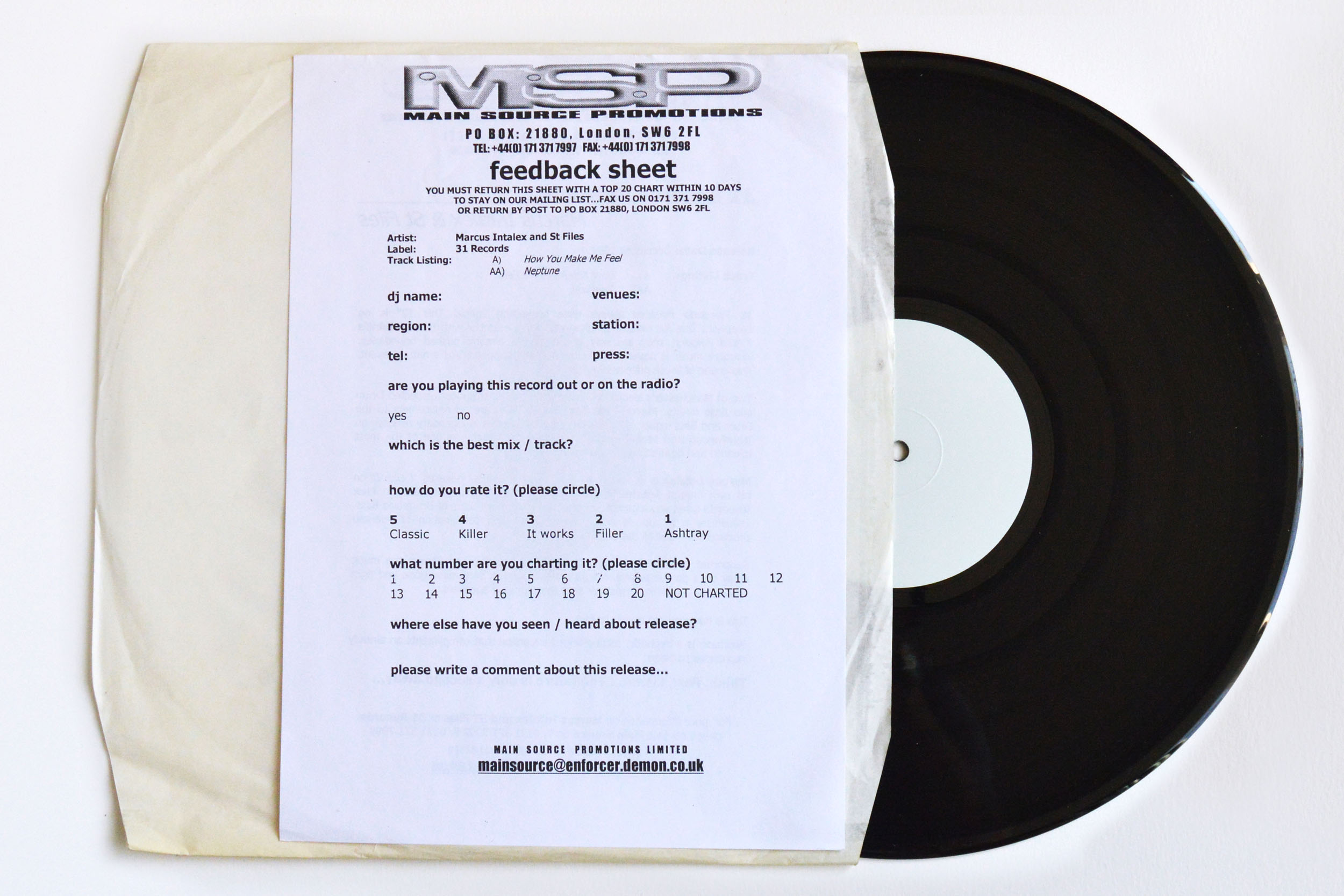 Reaction Sheets - No reactions, no more promos!