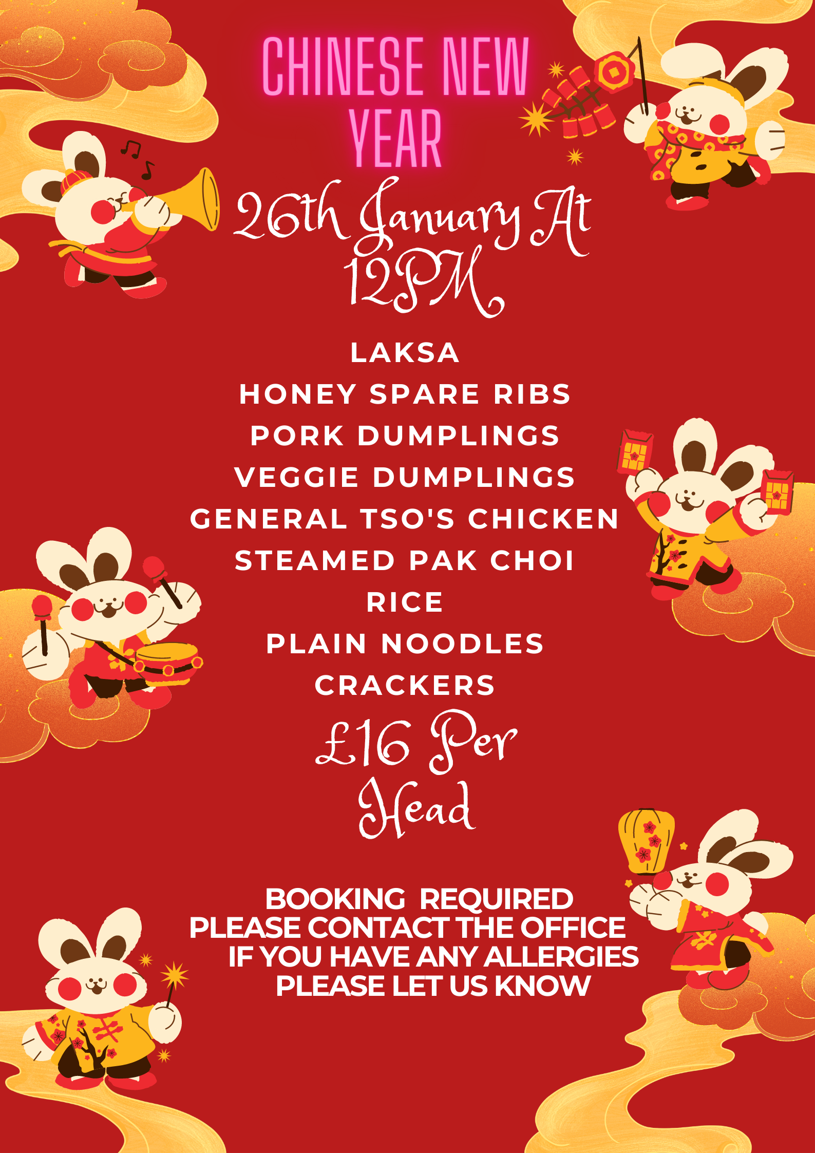 Chinese New Year Lunch