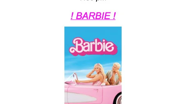 Cinema Night - Barbie