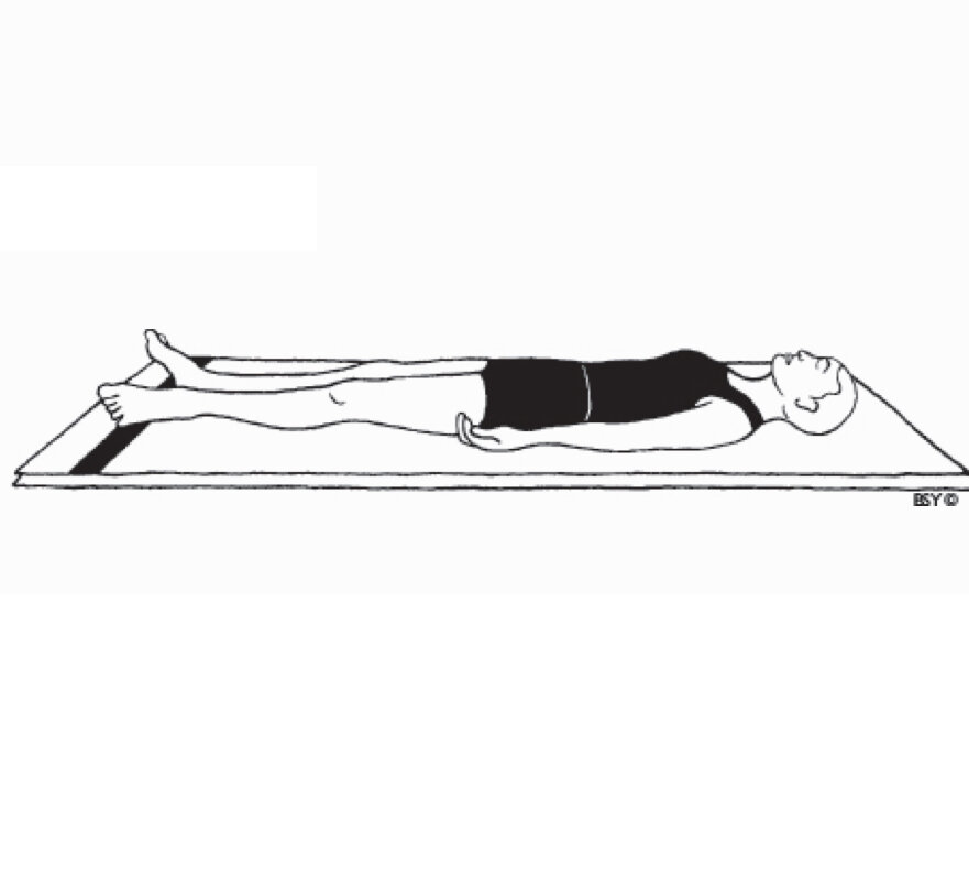 Shavasana or Corpse Pose. Yoga Practice. Vector Stock Vector - Illustration  of body, background: 186279741
