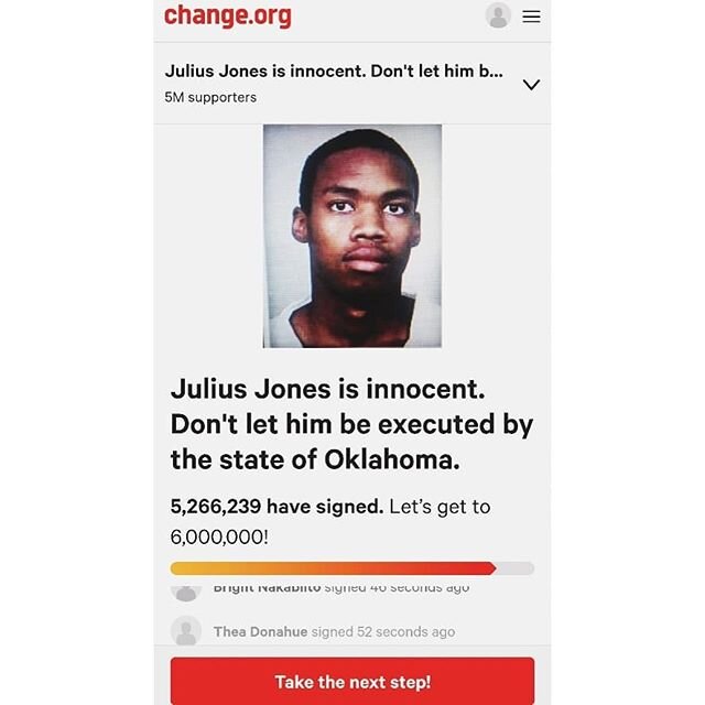 Another tragic example of how racial prejudice in America has taken a young black man's youth away.

It's clear from reading about this case that Julius Jones was not given a fair trial and should absolutely not be on death row.

Please take the time