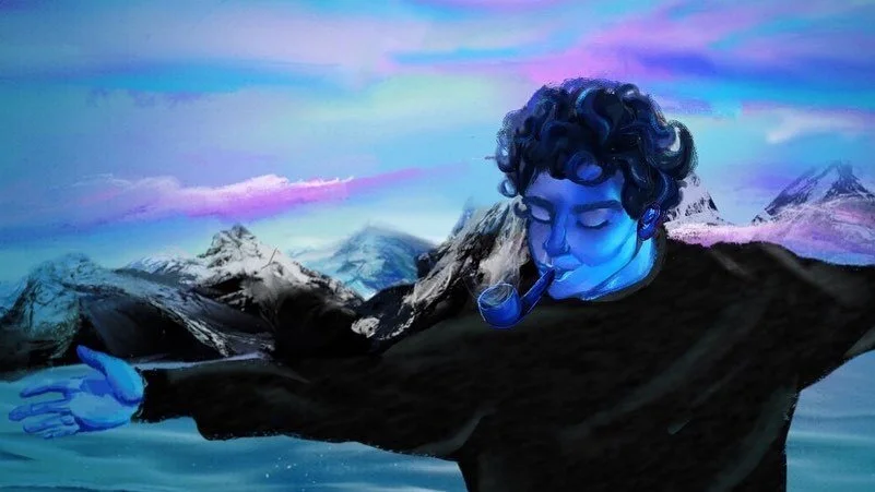 poor kid, the weight of the world is on his shoulders.
.
#illustration #painting #ocean #carefree #sketch #procreate #art #procreateart #mountains #bobross