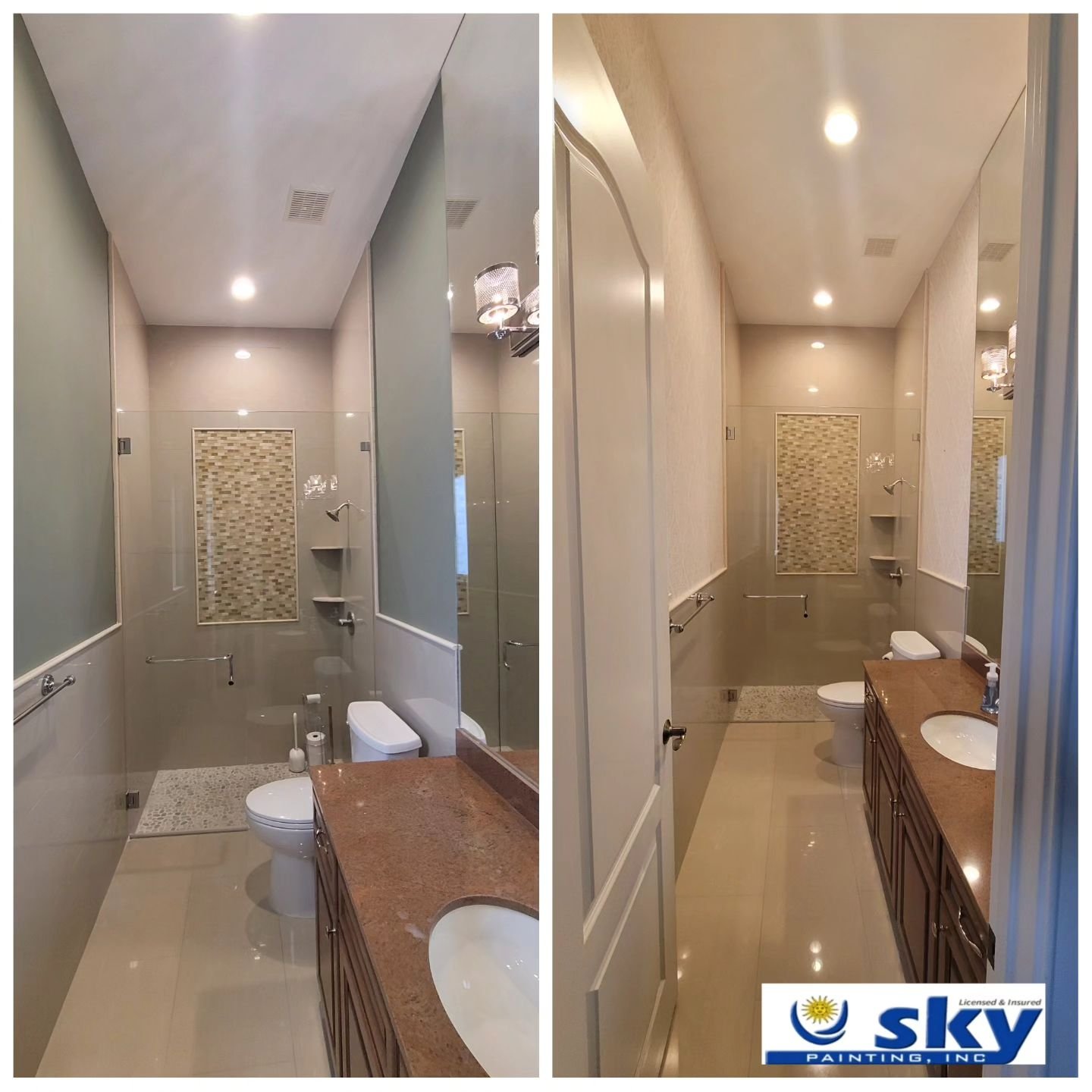 Transform your home with our interior painting and exterior services! At Sky Painting Inc., we specialize in bringing your spaces to life, highlighting their beauty and unique style. With our meticulous attention to detail and passion for the art of 