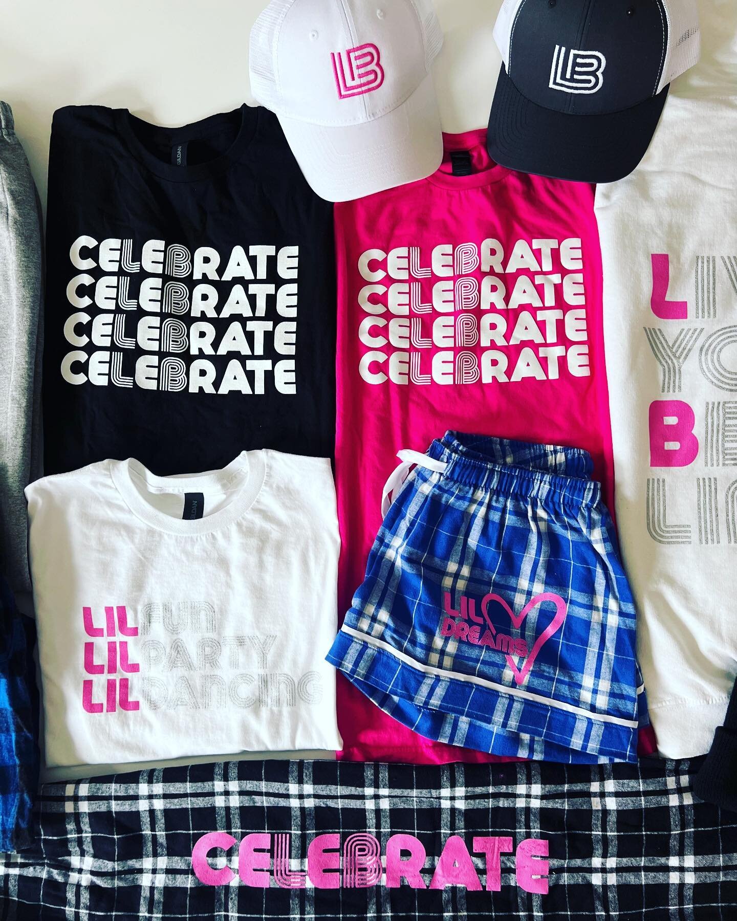 We had more than a LIL FUN with Lily creating her SWAG world💗💙🤍
#liveyourbestlife 
graphics by @robynmillerdesign #collab #design #logos 
#celebrate #fun #party #dance #hoodies #embroidery #flannels #flannelpant #flannelshort #pjshorts #tees #truc