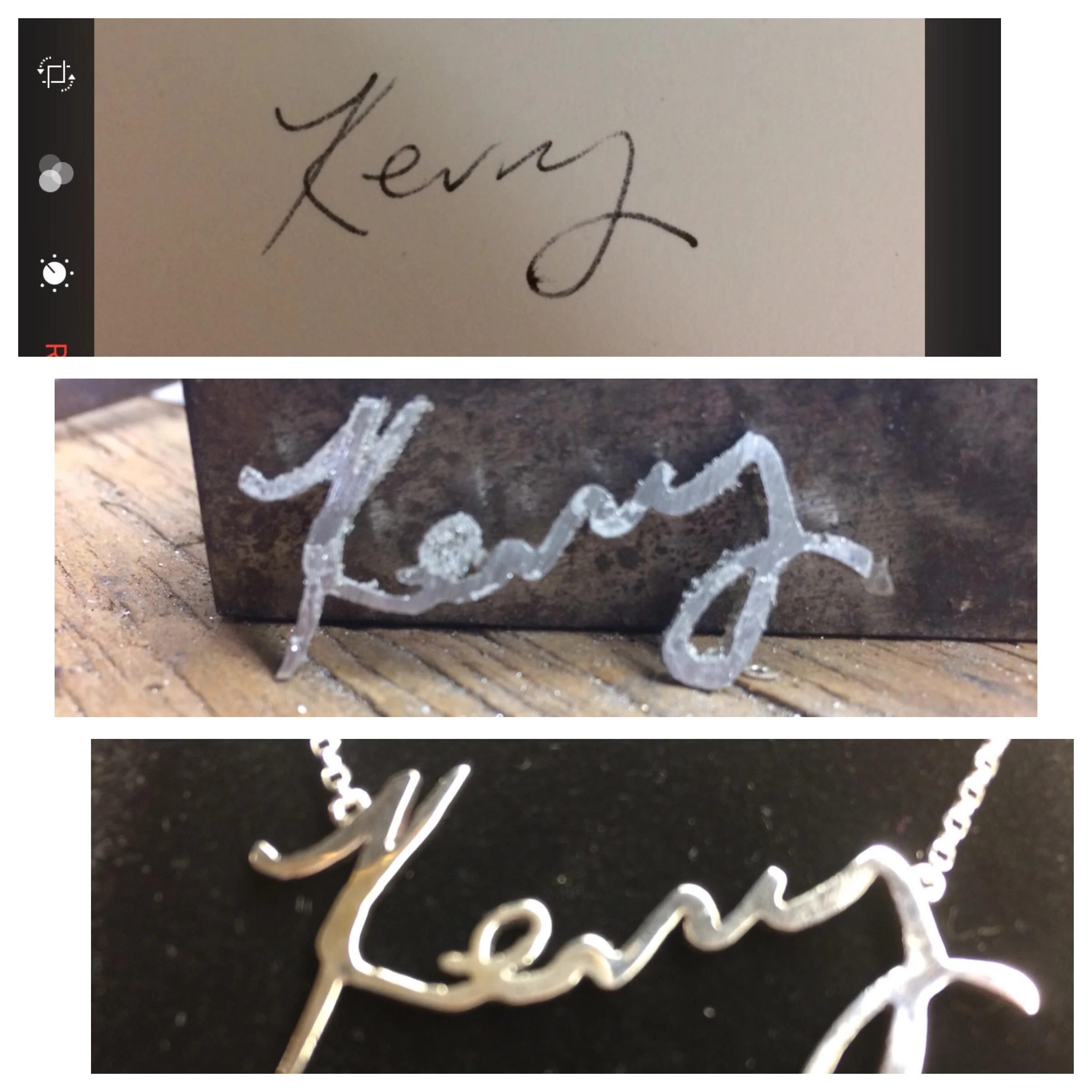 From Signature to Necklace - A Satisfied Customer