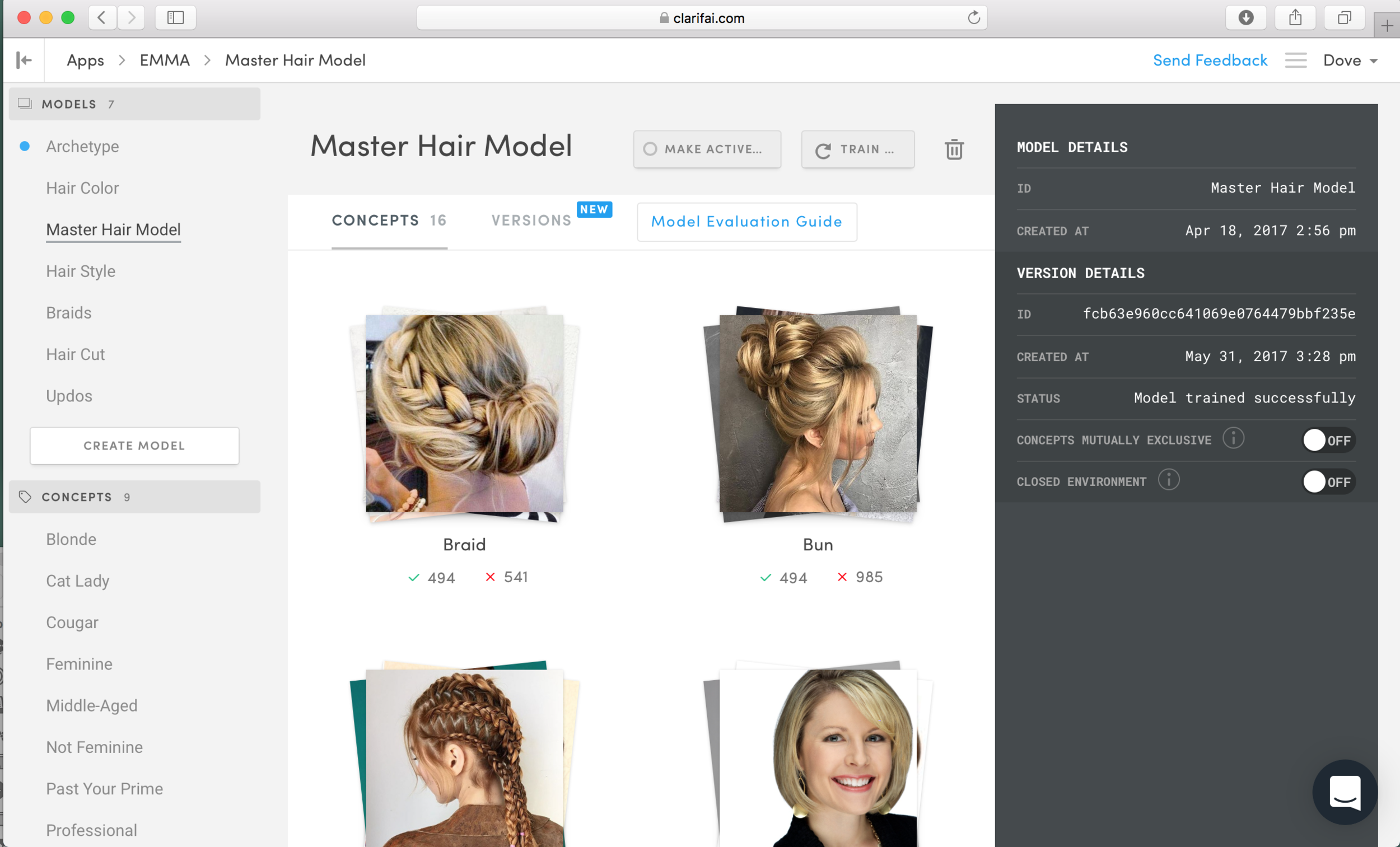 Coda UI - Hair styles