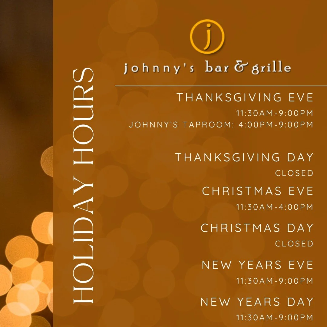 Planning a visit? Here are our holiday hours for the season!⭐