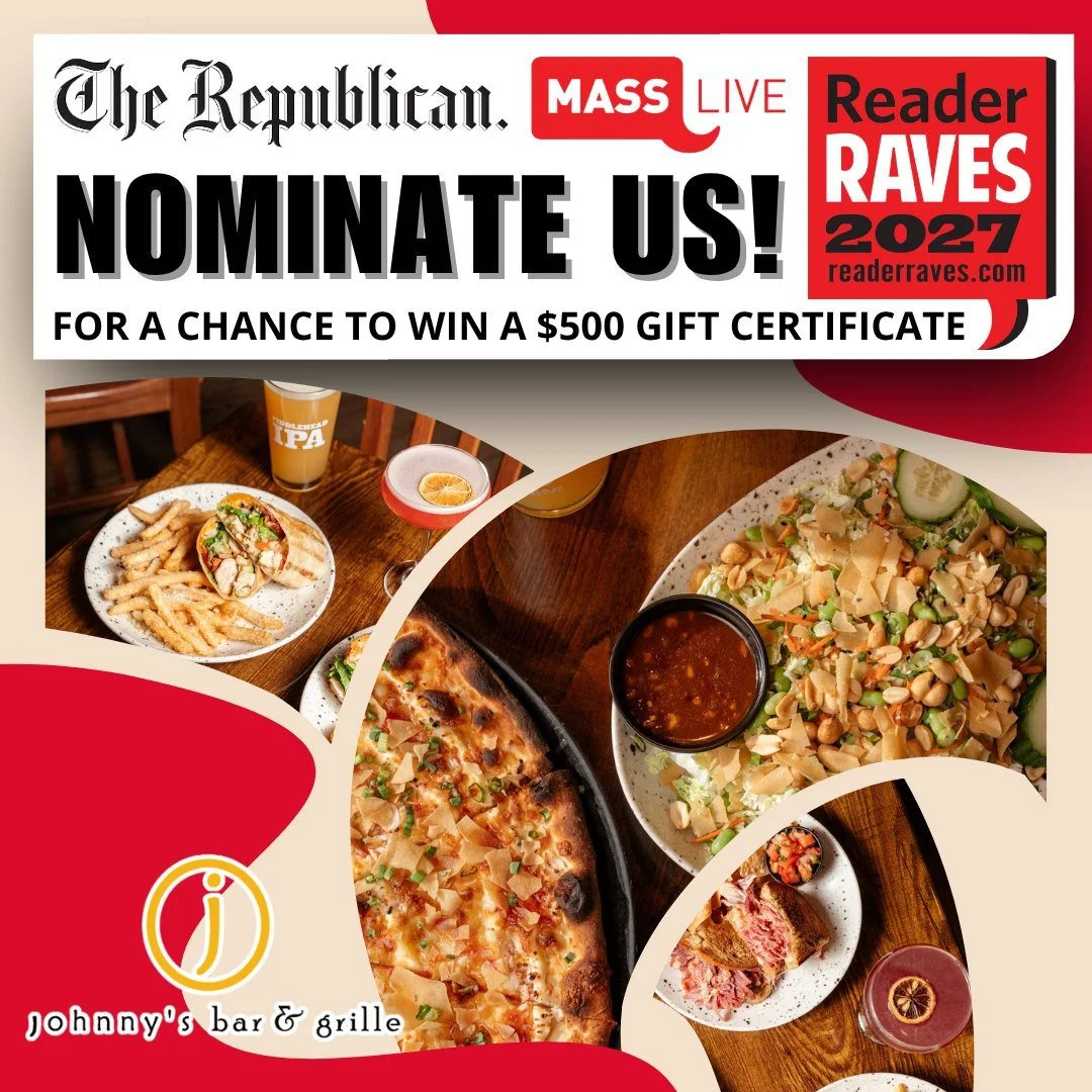 🏆 Reader Raves 2027 nominations are now open!
From family dinners and pizza nights to burgers, Chinese favorites, and gathering with friends, if Johnny's Bar &amp; Grille is one of your local favorites, we'd be honored to have your nomination.
Thank