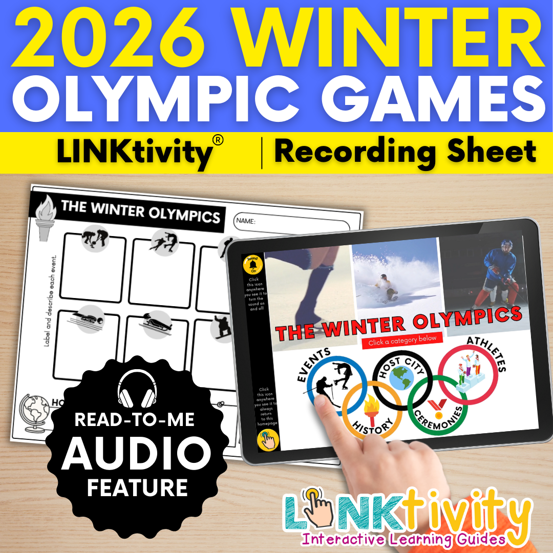 Winter Olympics 2026 LINKtivity® | Digital Activity, Worksheet, Lesson Plan