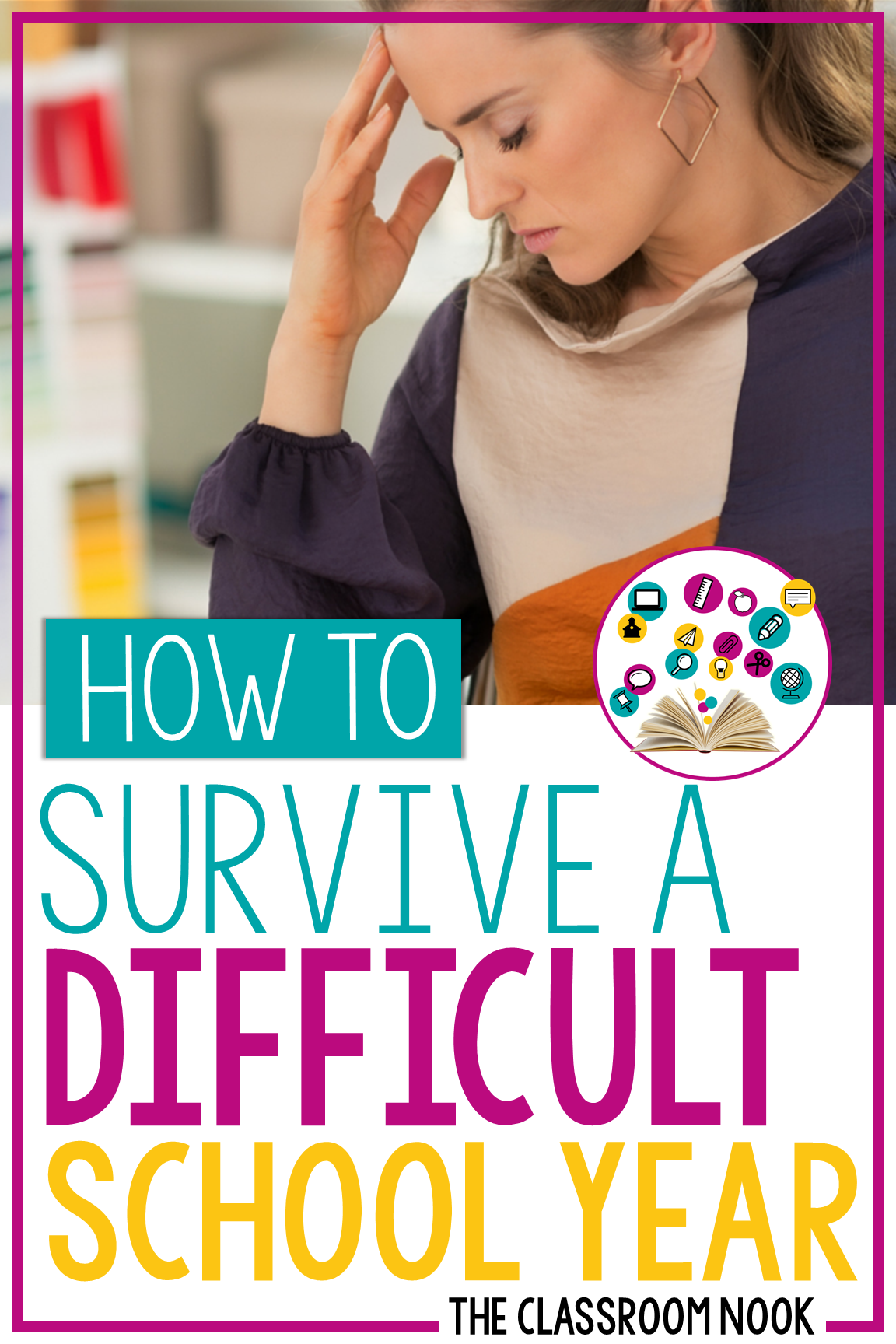 Ever have one of those difficult school years and wonder how you will make it through to the end of the school year? Check out this blog post with tips for staying positive even when faced with a challenging class. #teacherlife