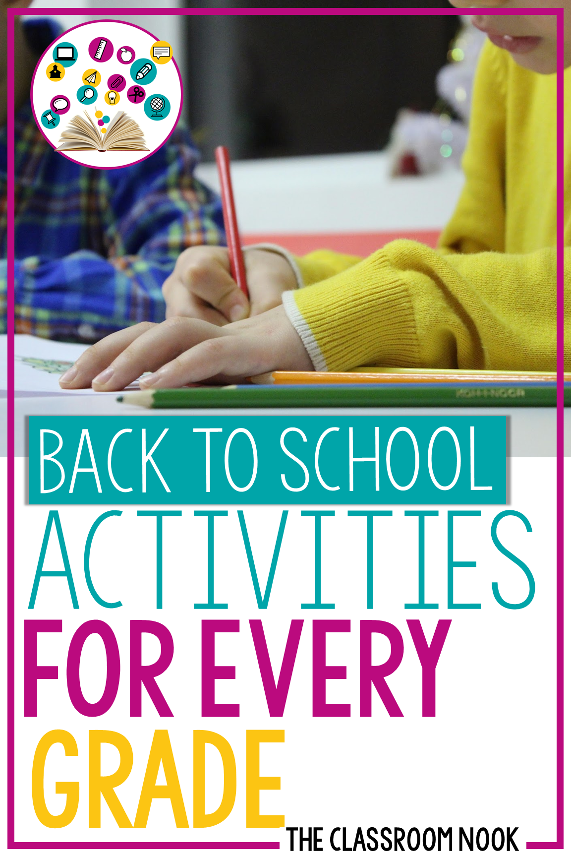 No matter what elementary grade you teach, this post is loaded with back to school crafts, games, and activities for every level! #backtoschool #gettoknowyouactivities