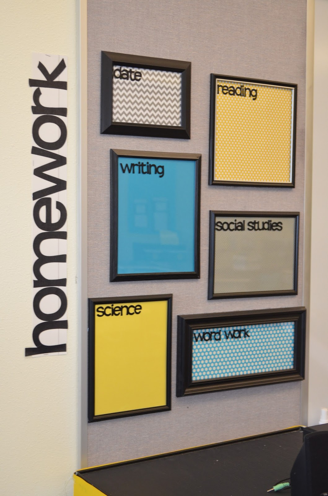 Homework Dry Erase Boards