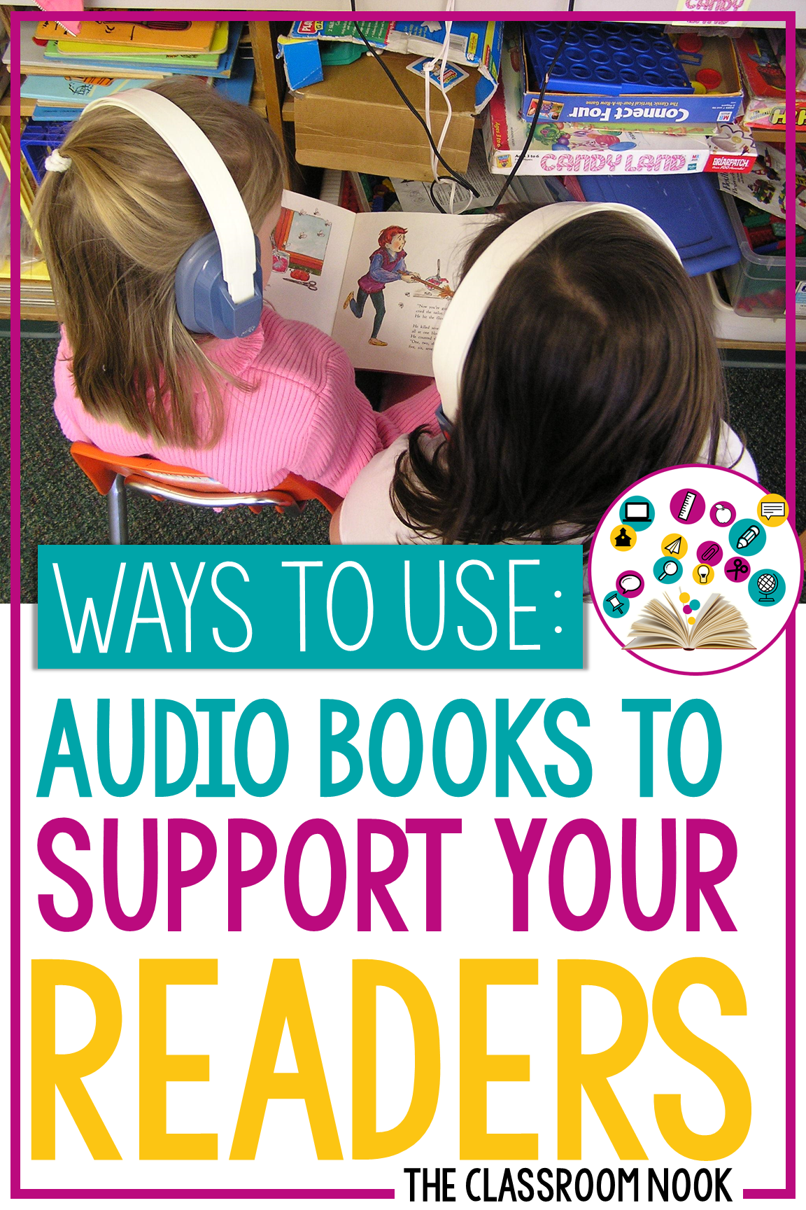 Audio books have become a great tool to use in the classroom for offering differentiated instruction, variety, and fun! In this post I'm going to share with you some of my most favorite ways to use audio books in your own classroom and how making your own audio books is surprisingly easy! I'll walk you through a few simple steps to how you can customize your own audio book library!