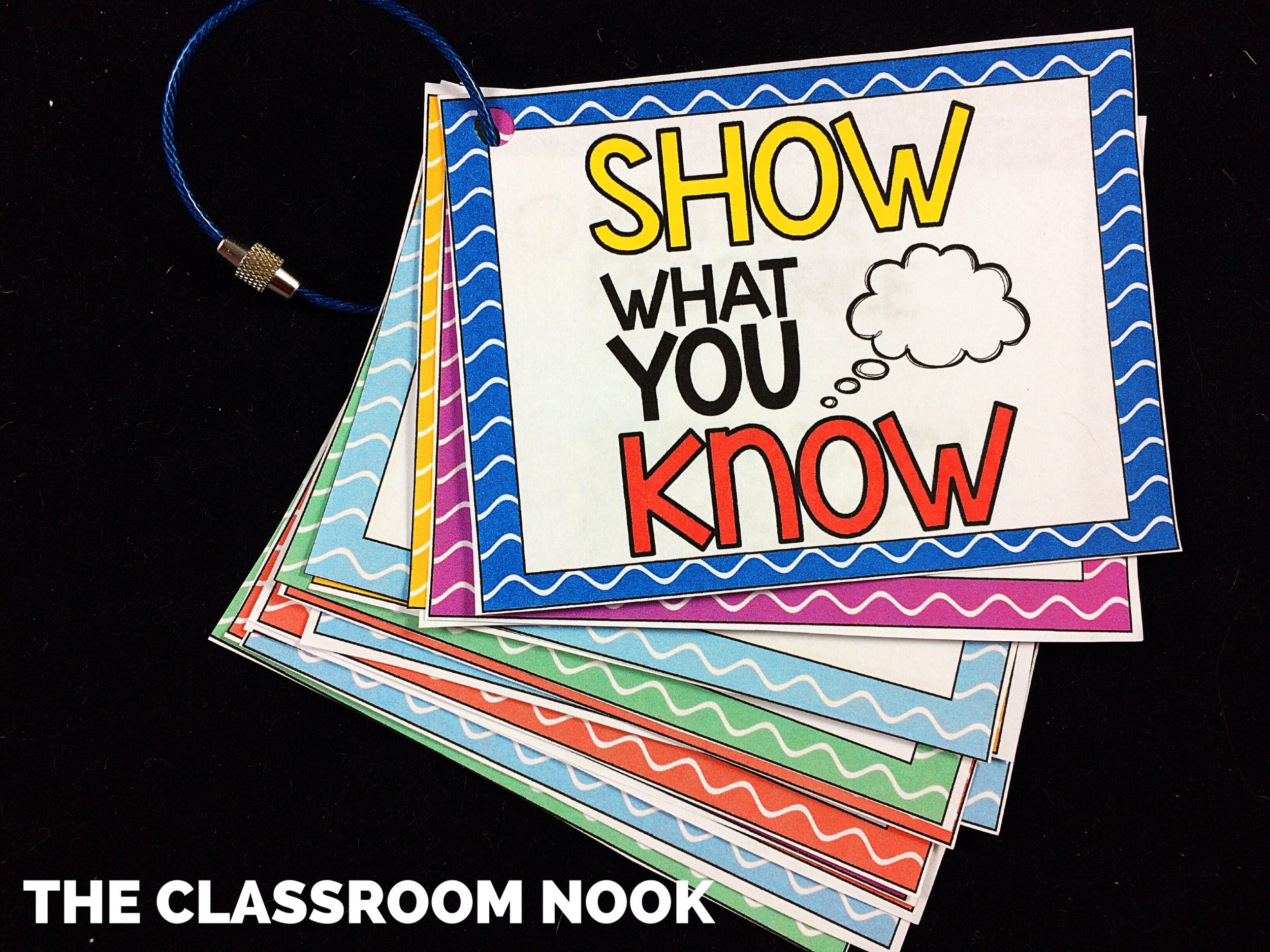 Keep a class set of “Show What You Know” assessment cards to quickly pass out to students when you’re ready to assess them on a topic or skill.