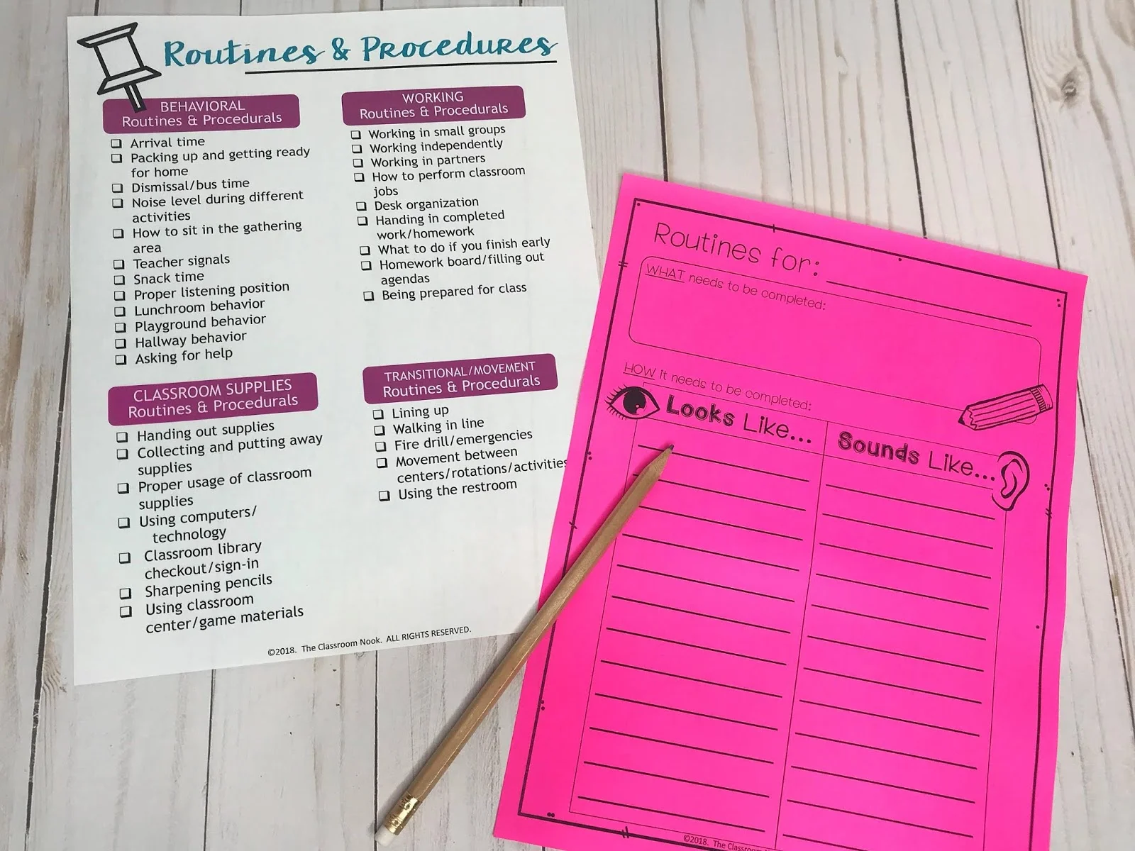 Set clean routines and procedures for your classroom