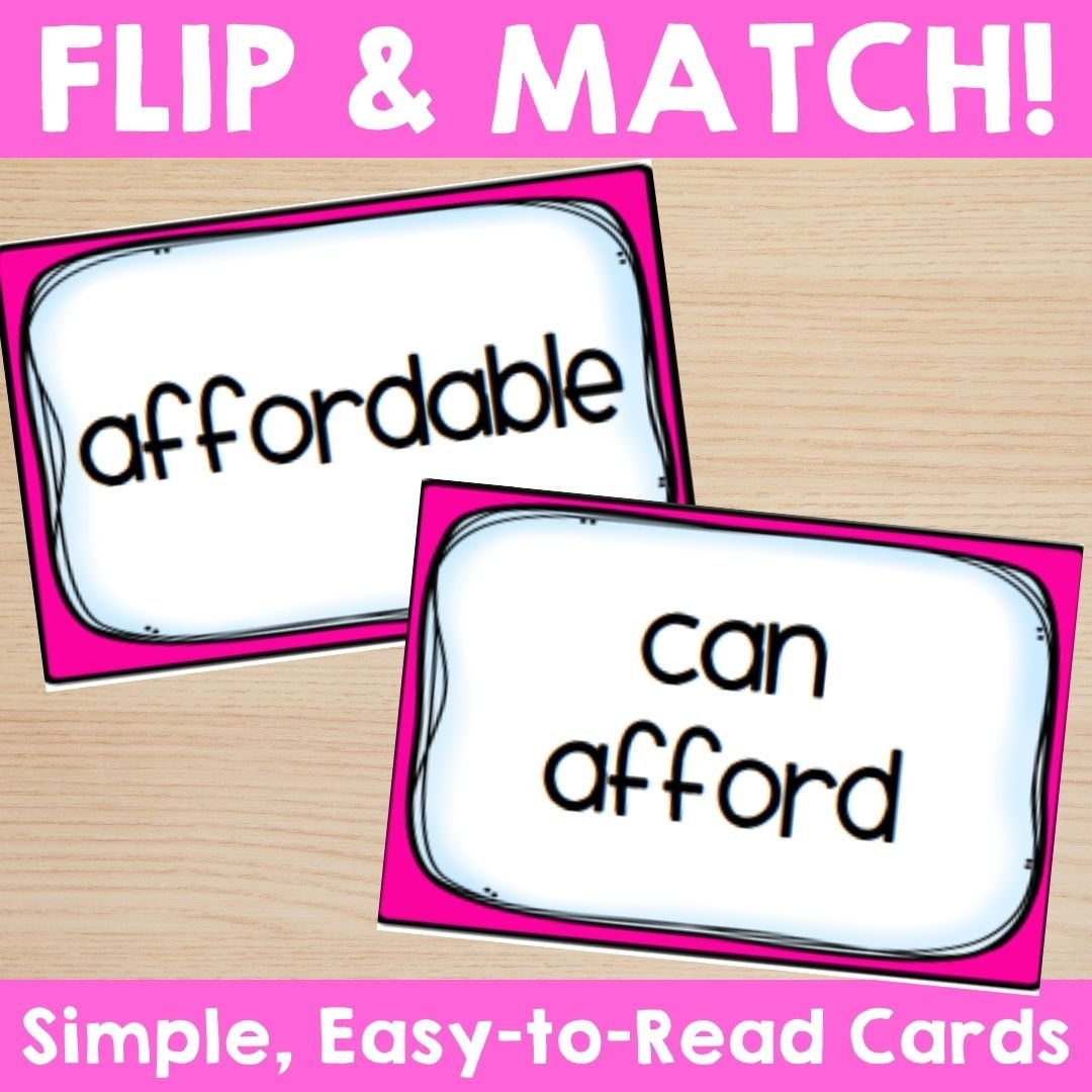 Suffix Memory Literacy Center (-able, -ion, -ment) Vocabulary & Word Work