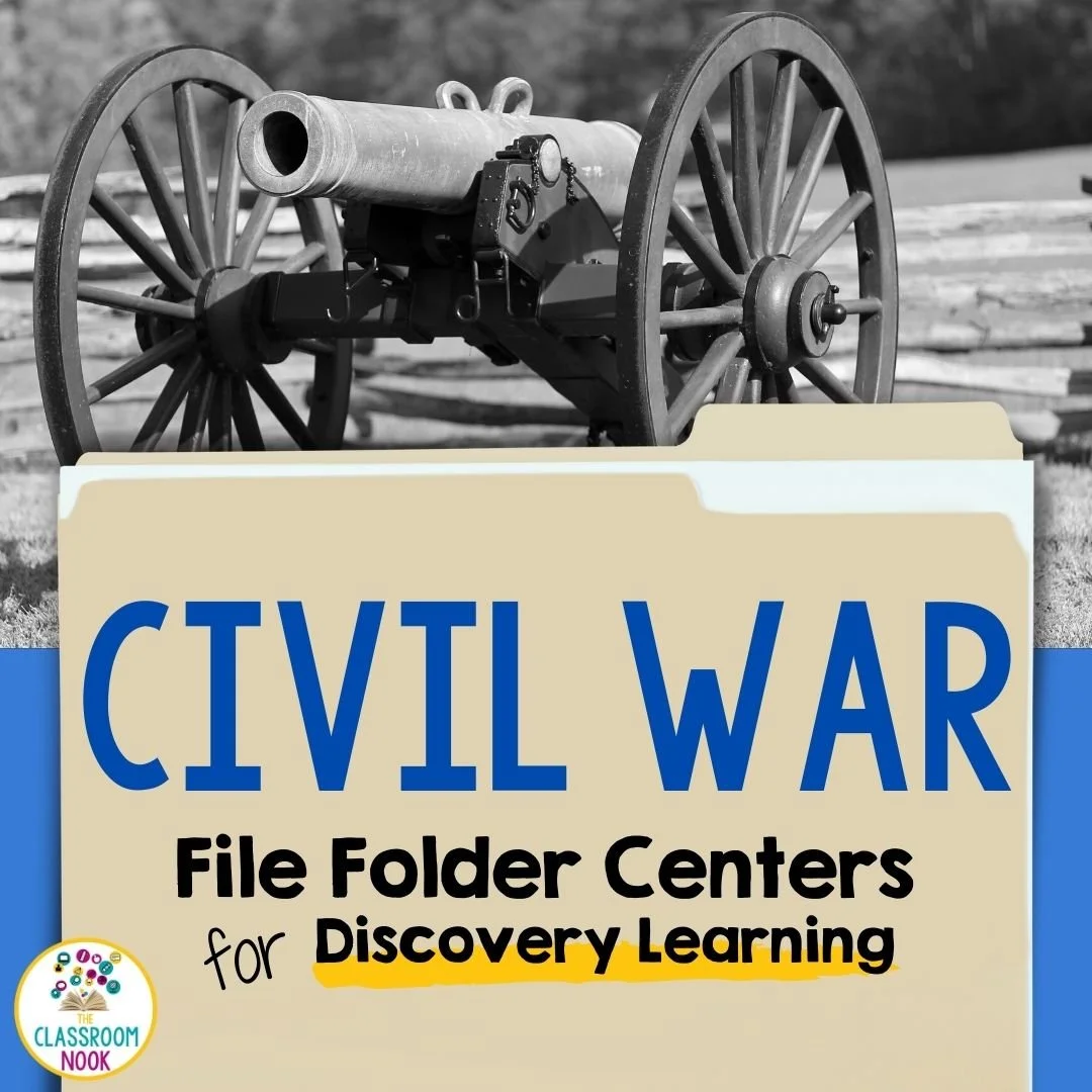 Social Studies File Folder Centers Political Decisions of the Civil
