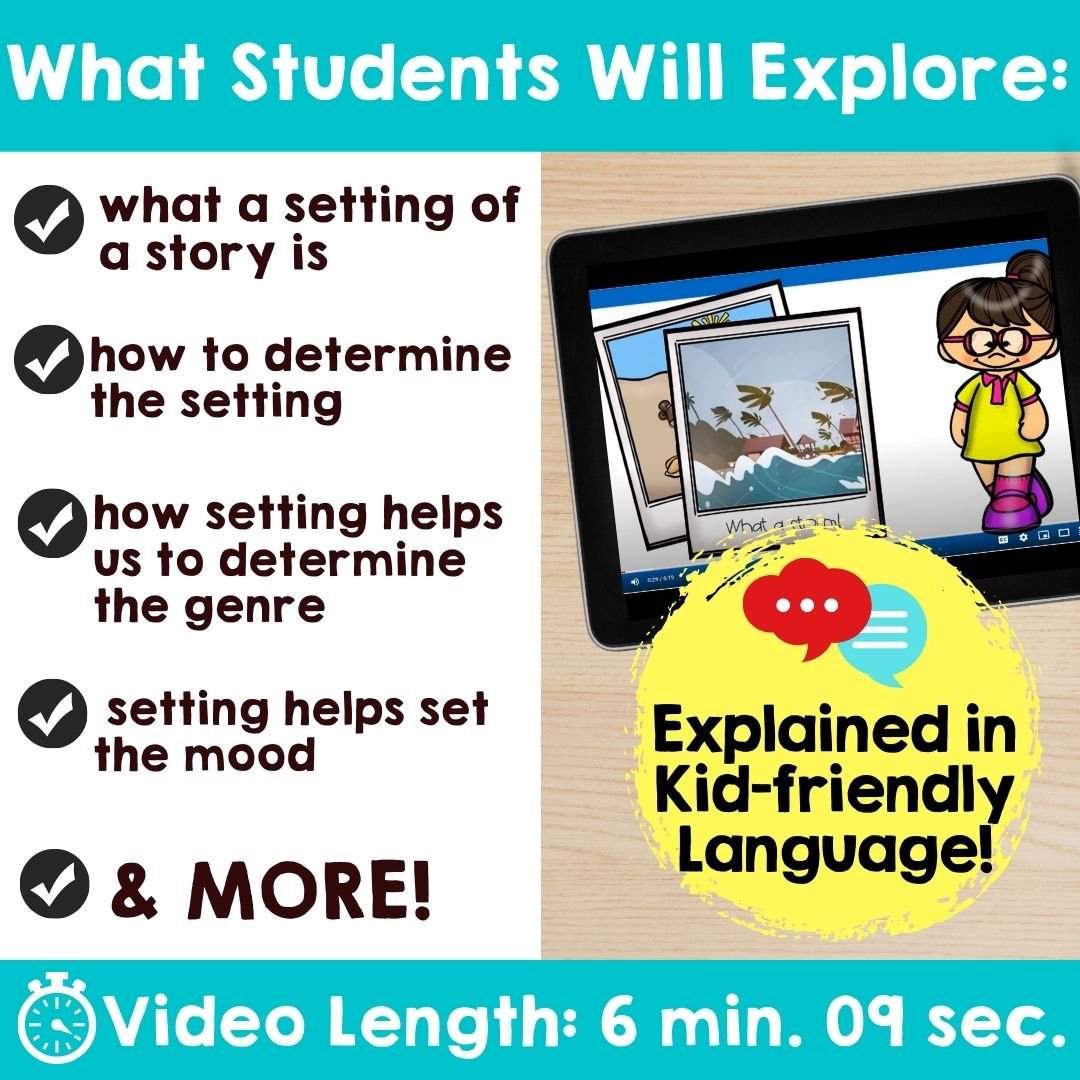 VIDEO: Setting of a Story in Fiction Texts (Reading Skills Instruction)