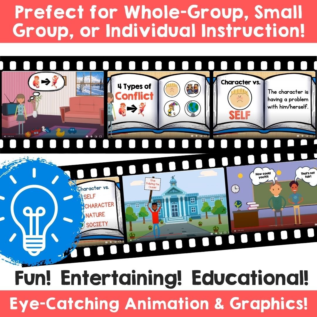 VIDEO: Problem (Conflict) & Solution in Fiction Texts (Reading Skills)