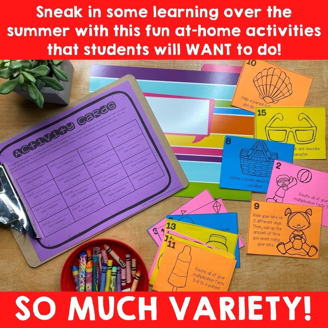 Take-Home Summer Activities: Reading Challenges, Journaling, Games & MORE!