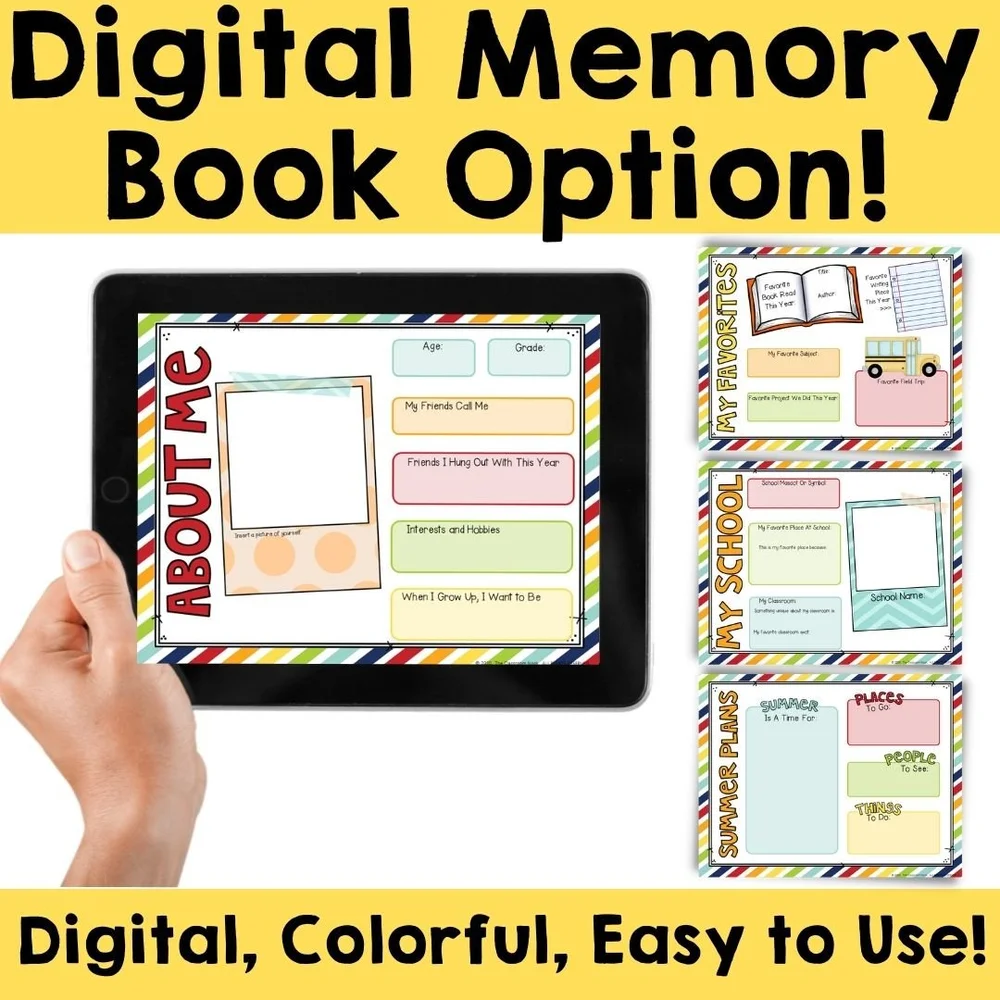 end-of-the-school-year-memory-book-printable-digital-the-classroom-nook for Free Printable Kindergarten Memory Book End of the School Year Memory Book (Printable & Digital) — THE CLASSROOM NOOK for Free Printable Kindergarten Memory Book