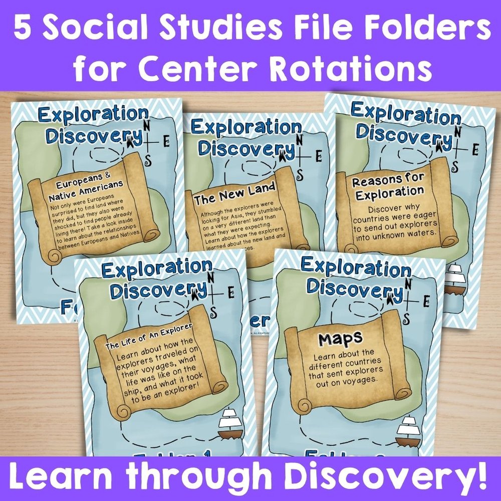 Social Studies File Folder Centers: Political Decisions of the Civil ...