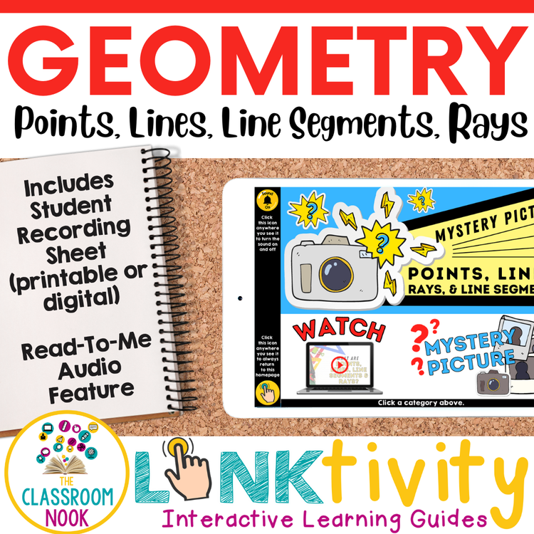 MATH CENTER GAME - Geometry Types of Lines (Parallel, Ray, Segment ...