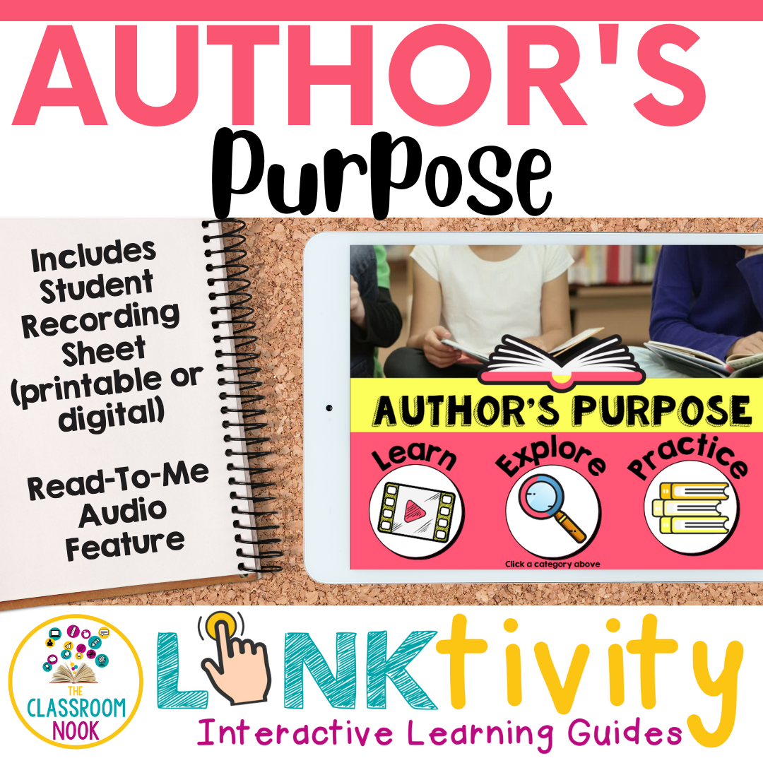 Author's Purpose LINKtivity® (Persuade, Inform, Entertain)
