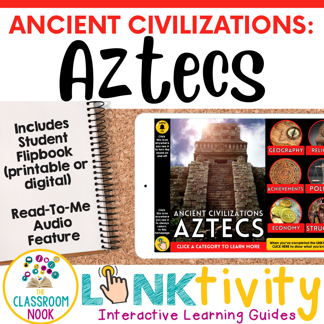Aztec Polotics Ancient Rome LINKtivity® | Geography, Religion, Achievements, Politics ...