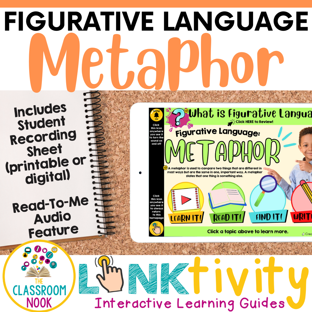 Figurative Language for Kids! Teaching Alliteration (LINKtivity Digital ...