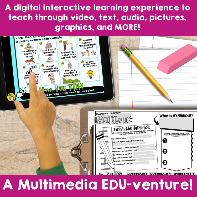 Figurative Language for Kids! Teaching Alliteration (LINKtivity Digital ...