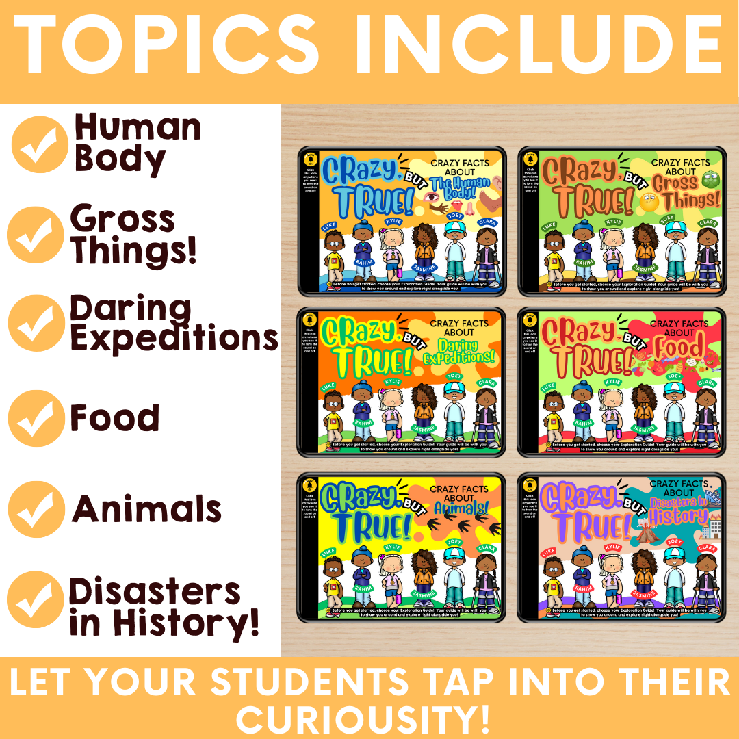 LINKtivity Learning Virtual Summer Camp: Crazy, But True (Perfect for At-Home Summer Learning Activities or Summer School)